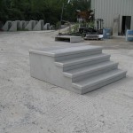Prefabricated concrete step